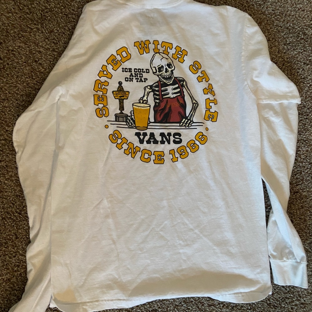 Vans White Long Sleeve